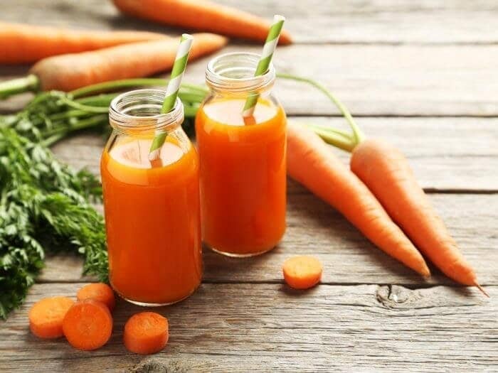 Sinh tố giảm mỡ bụng từ cà rốt và chanh